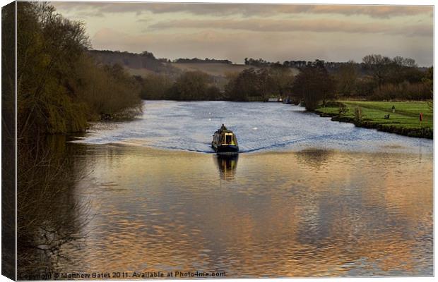 The Thames at Pangbourne Canvas Print by Matthew Bates
