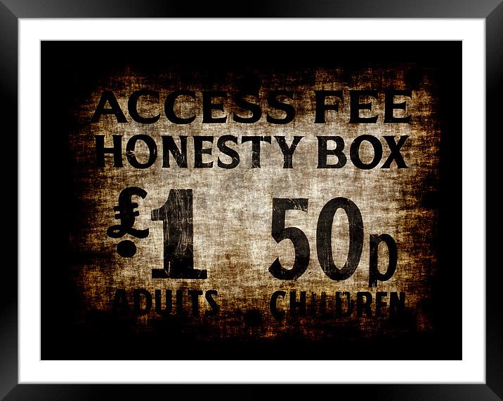 Honesty Box Framed Mounted Print by Maria Tzamtzi Photography