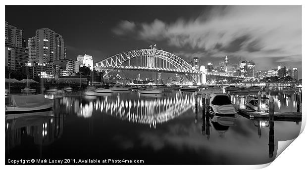Two Bridges Print by Mark Lucey