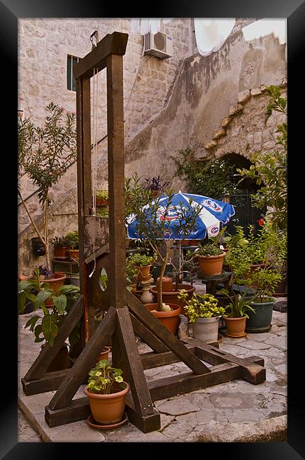 OLD GUILLOTINE Framed Print by radoslav rundic