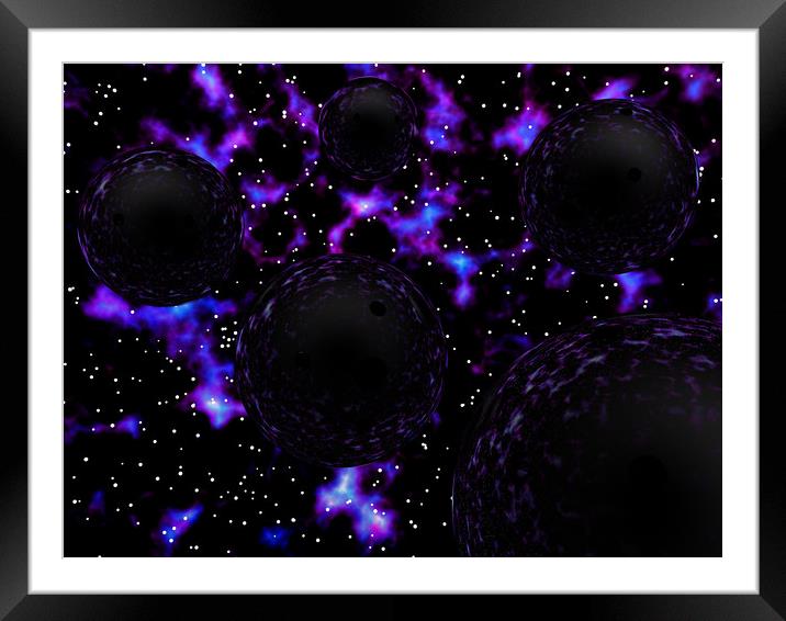 Dark Matter Framed Mounted Print by Hugh Fathers