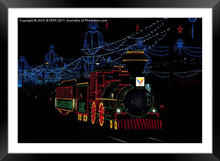 Midnight Train Framed Mounted Print by Jack Byers