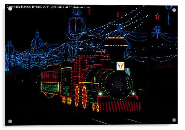 Midnight Train Acrylic by Jack Byers