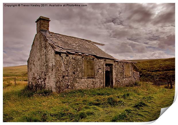 Ruin in the Dales Print by Trevor Kersley RIP