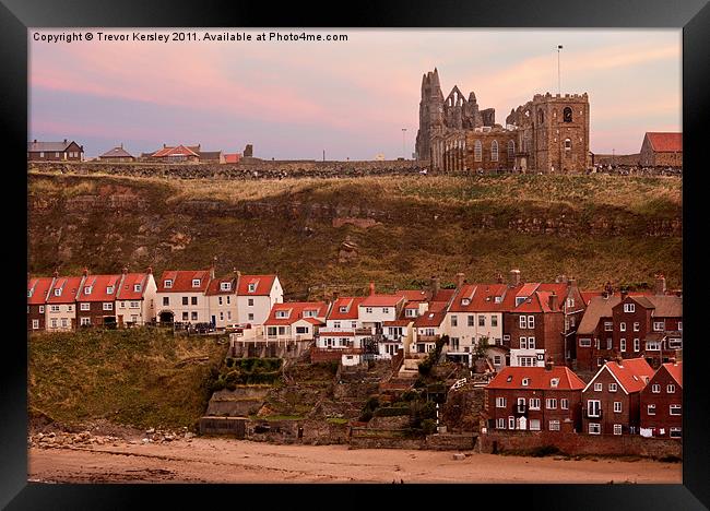 Whitby Town Framed Print by Trevor Kersley RIP