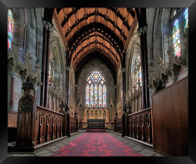 The Marble Church Altar Framed Print by Jeni Harney