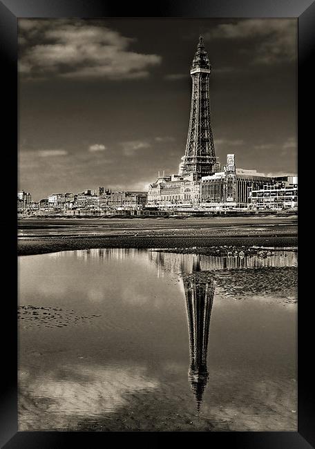 Blackpool Tower Reflections Framed Print by Jeni Harney