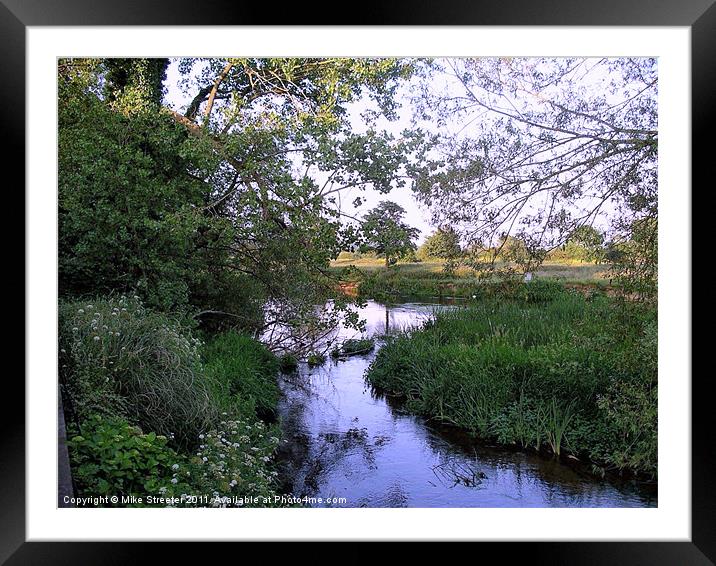 Quiet Backwater Framed Mounted Print by Mike Streeter