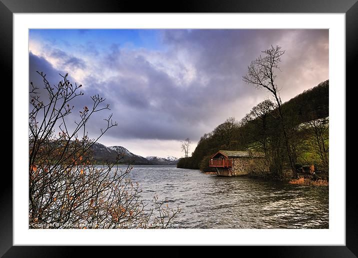 The Ullswater Boathouse Framed Mounted Print by Jason Connolly