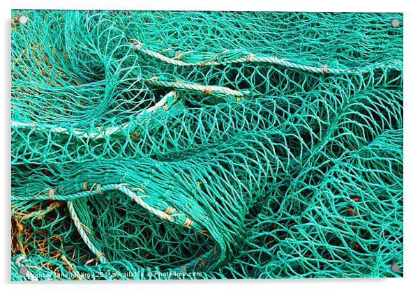 Colourful Pile of Fishing Nets Acrylic by Jane McIlroy