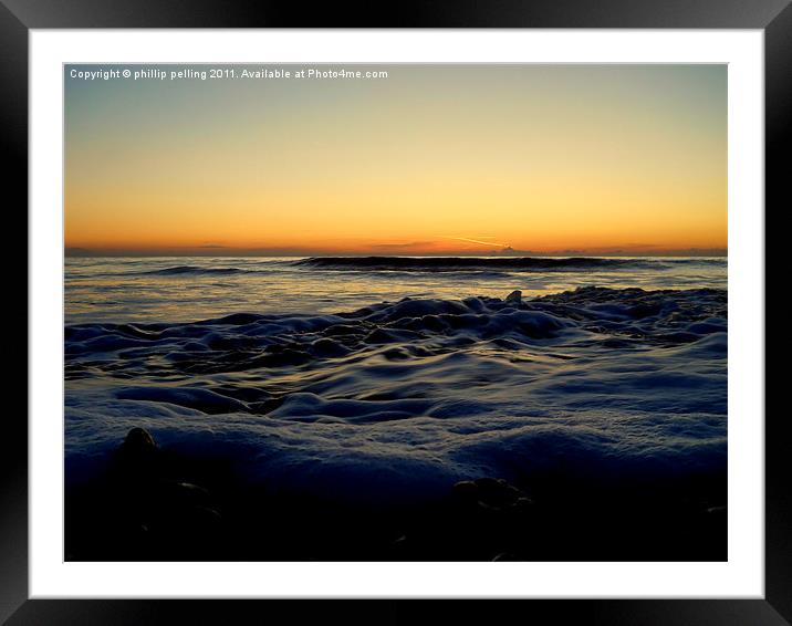 Sunrise surf Framed Mounted Print by camera man