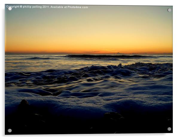 Sunrise surf Acrylic by camera man
