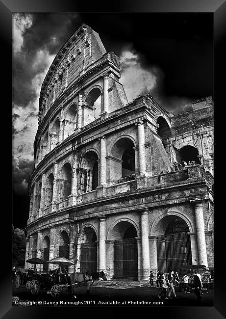 The Colosseum Rome Framed Print by Darren Burroughs