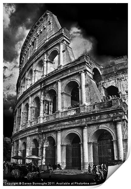 The Colosseum Rome Print by Darren Burroughs