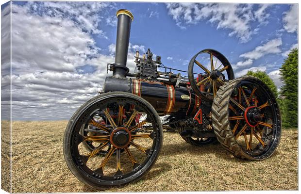 Steam traction engine Canvas Print by Tony Bates