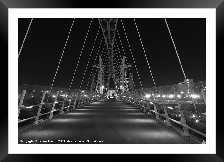 Bridge At Salford Quays Framed Mounted Print by James Lavott