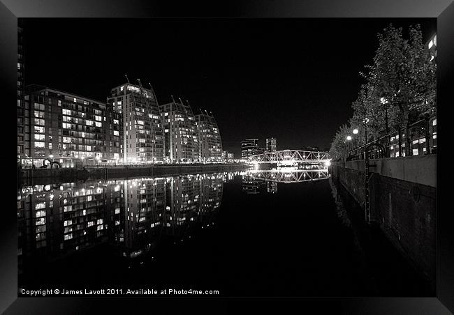 Salford Quays Reflections Framed Print by James Lavott