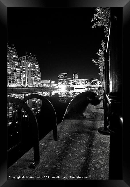 Salford Steps & Cleats Framed Print by James Lavott