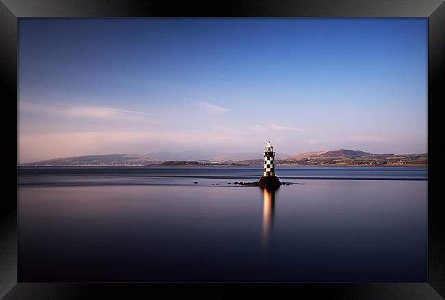 Lighthouse on Firth of Clyde Framed Print by Grant Glendinning