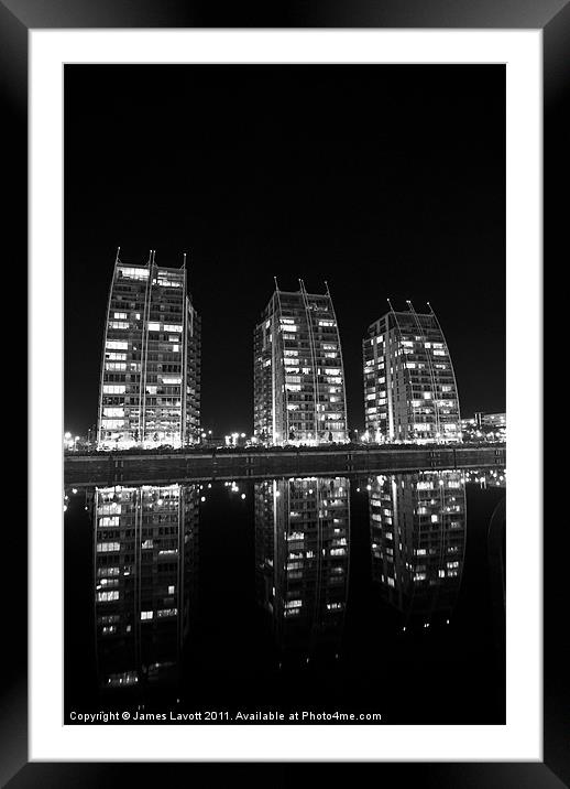 Salford Quays Towers Framed Mounted Print by James Lavott