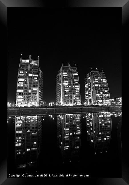 Salford Quays Towers Framed Print by James Lavott