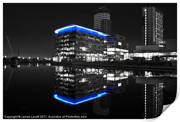 BBC Building Salford Quays Print by James Lavott