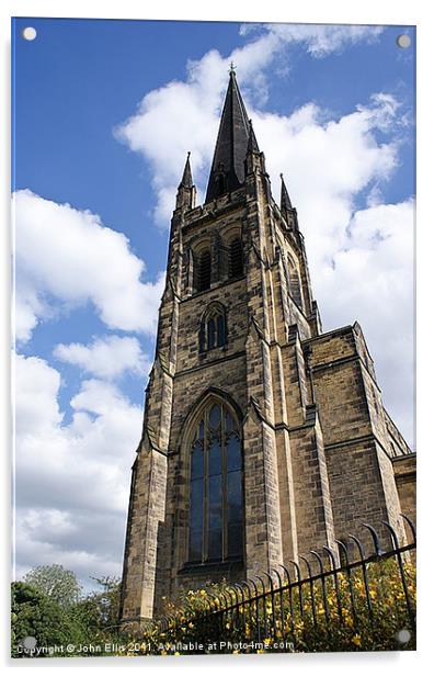 Holy Trinity Church, Jesmond Acrylic by John Ellis