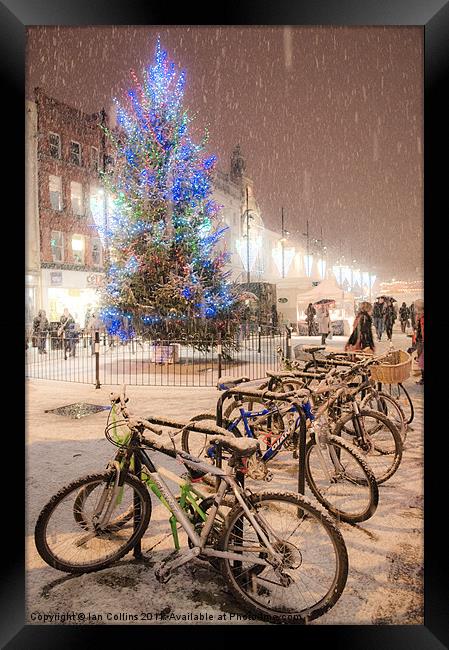 High Town Snow Framed Print by Ian Collins