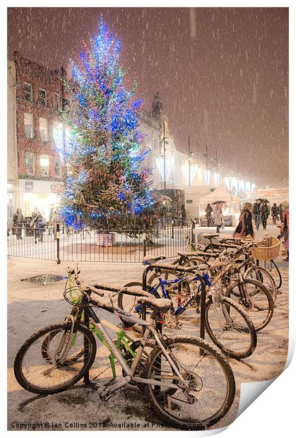 High Town Snow Print by Ian Collins