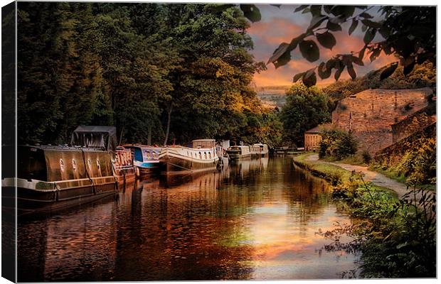 The Canal Canvas Print by Irene Burdell
