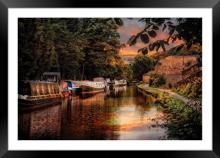 The Canal Framed Mounted Print by Irene Burdell