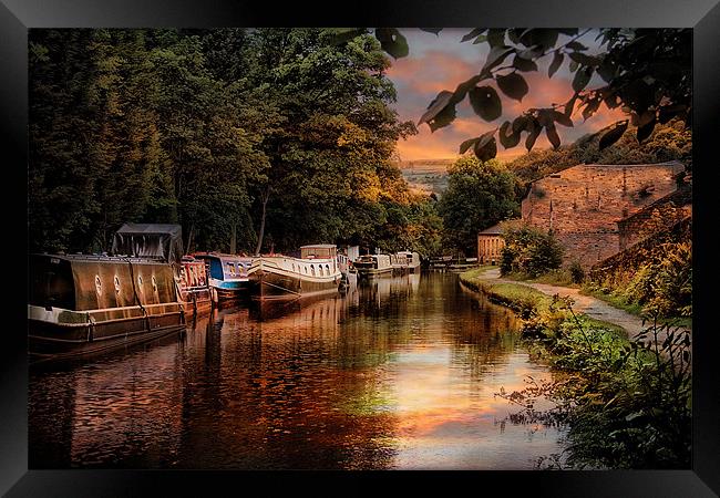 The Canal Framed Print by Irene Burdell