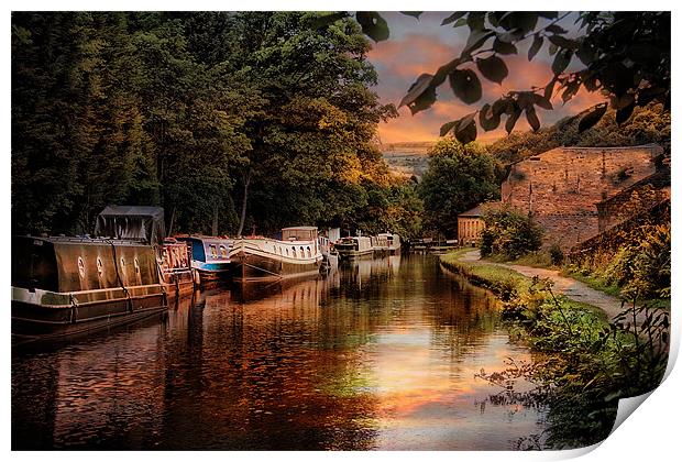 The Canal Print by Irene Burdell
