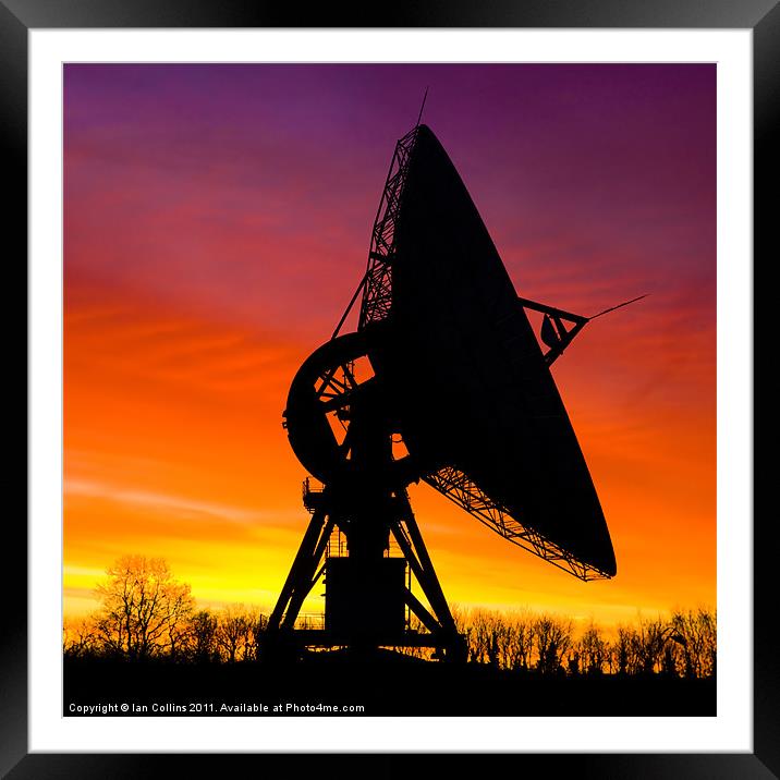 Radio Dish Antenna Framed Mounted Print by Ian Collins