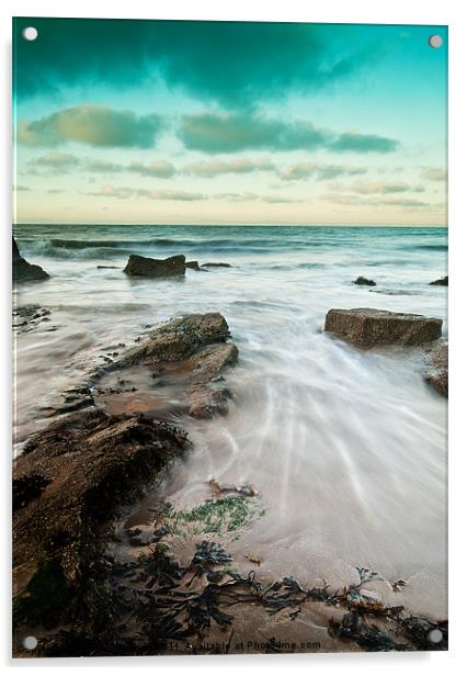 Gullane Bents Beach Acrylic by Keith Thorburn EFIAP/b