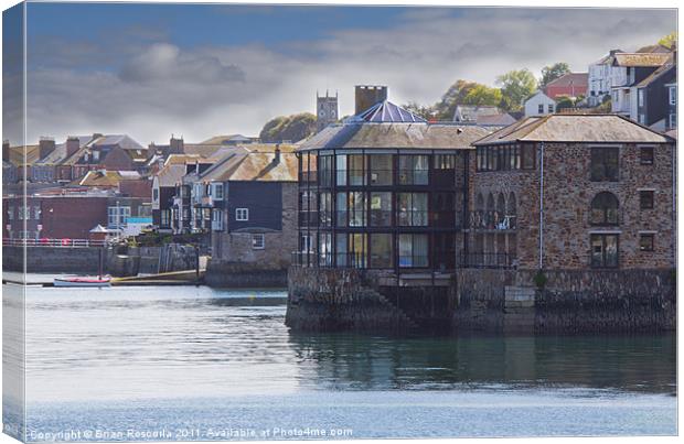 # Falmouth Packet Quays Canvas Print by Brian Roscorla
