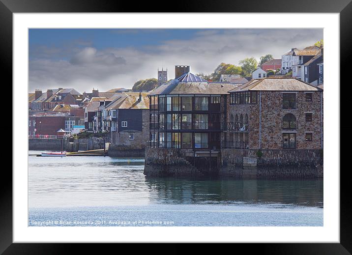# Falmouth Packet Quays Framed Mounted Print by Brian Roscorla