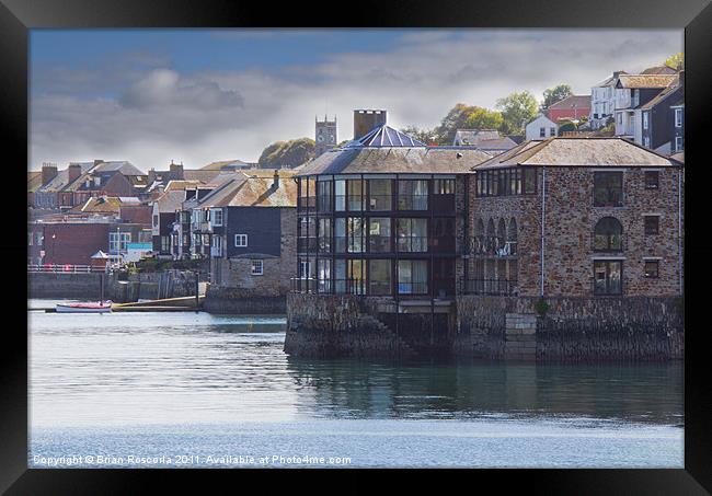 # Falmouth Packet Quays Framed Print by Brian Roscorla