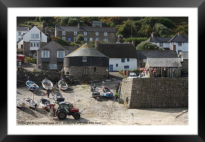 Sennen Cove Cornwall Framed Mounted Print by Linsey Williams
