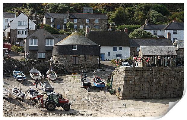 Sennen Cove Cornwall Print by Linsey Williams