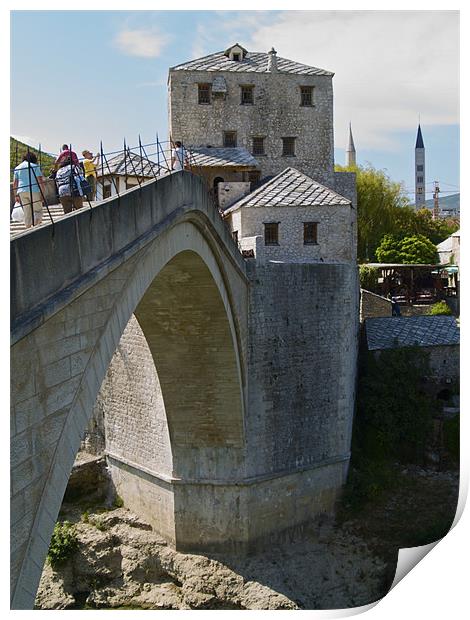 OLD BRIDGE IN MOSTAR Print by radoslav rundic