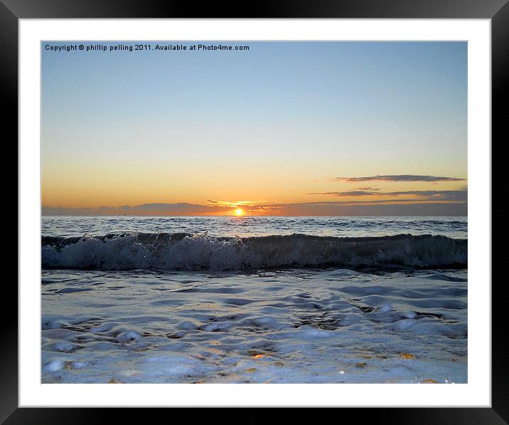 Rolling wave Framed Mounted Print by camera man
