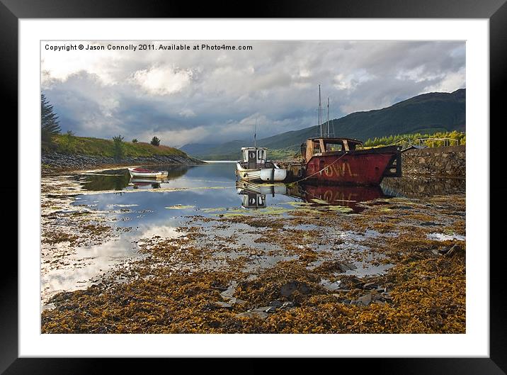 Boats At Loch leven Framed Mounted Print by Jason Connolly