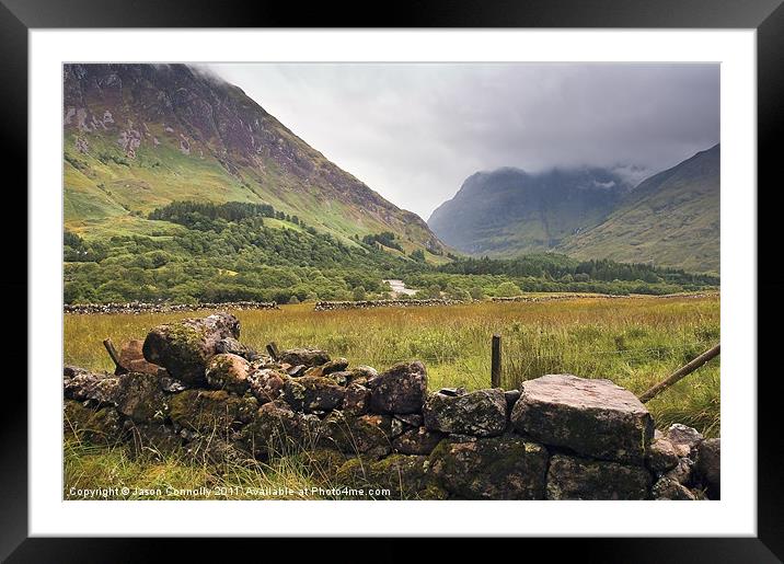 Glencoe Views Framed Mounted Print by Jason Connolly