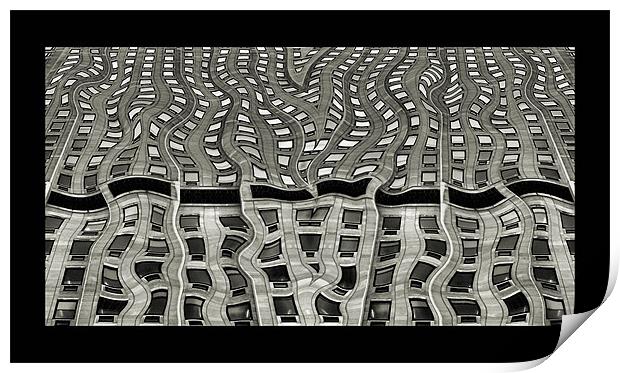concrete waves Print by Heather Newton