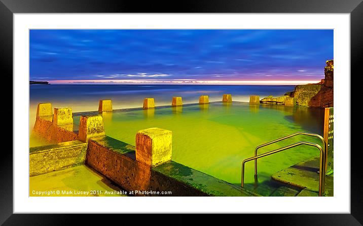 An Invitation to Swim Framed Mounted Print by Mark Lucey