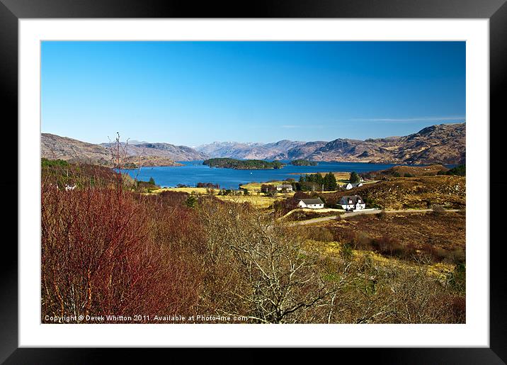 Loch Morar in Spring Framed Mounted Print by Derek Whitton