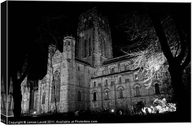 Durham Cathedral At Night Canvas Print by James Lavott