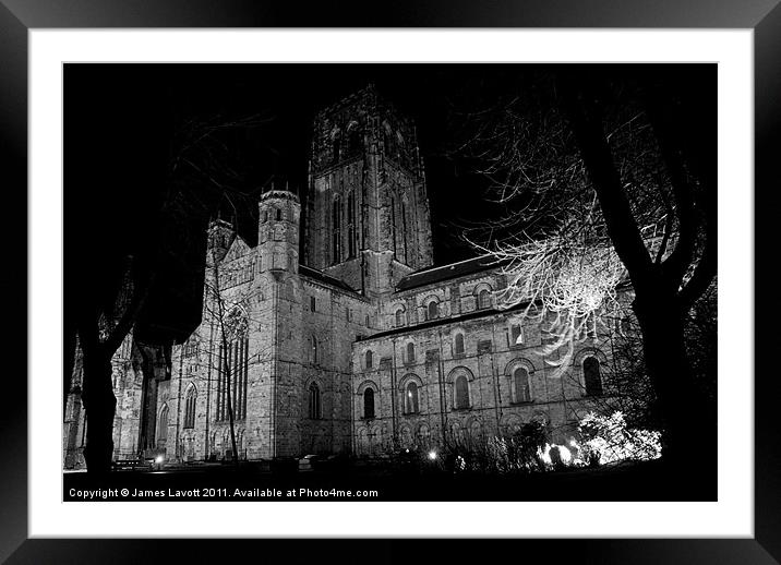 Durham Cathedral At Night Framed Mounted Print by James Lavott