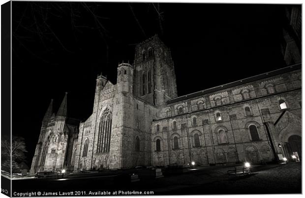 Durham Cathedral At Night Canvas Print by James Lavott